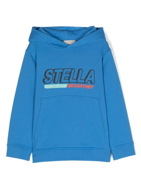 Stella McCartney Kids logo-print cotton hoodie