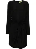 GAUGE81 Izu knot-detailed silk dress - Black