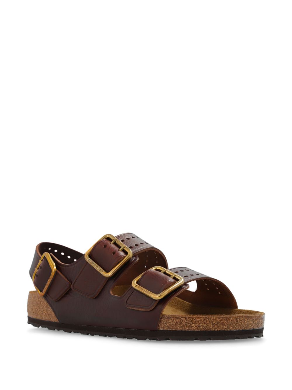 Birkenstock Milano leren sandalen - Bruin