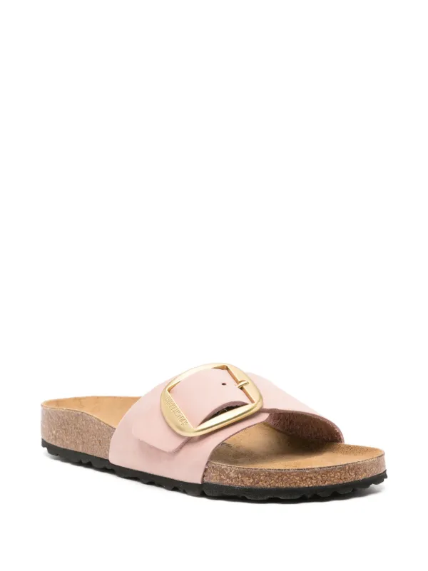 Birkenstock ビッグバックル スエード サンダル ベージュ 26cm