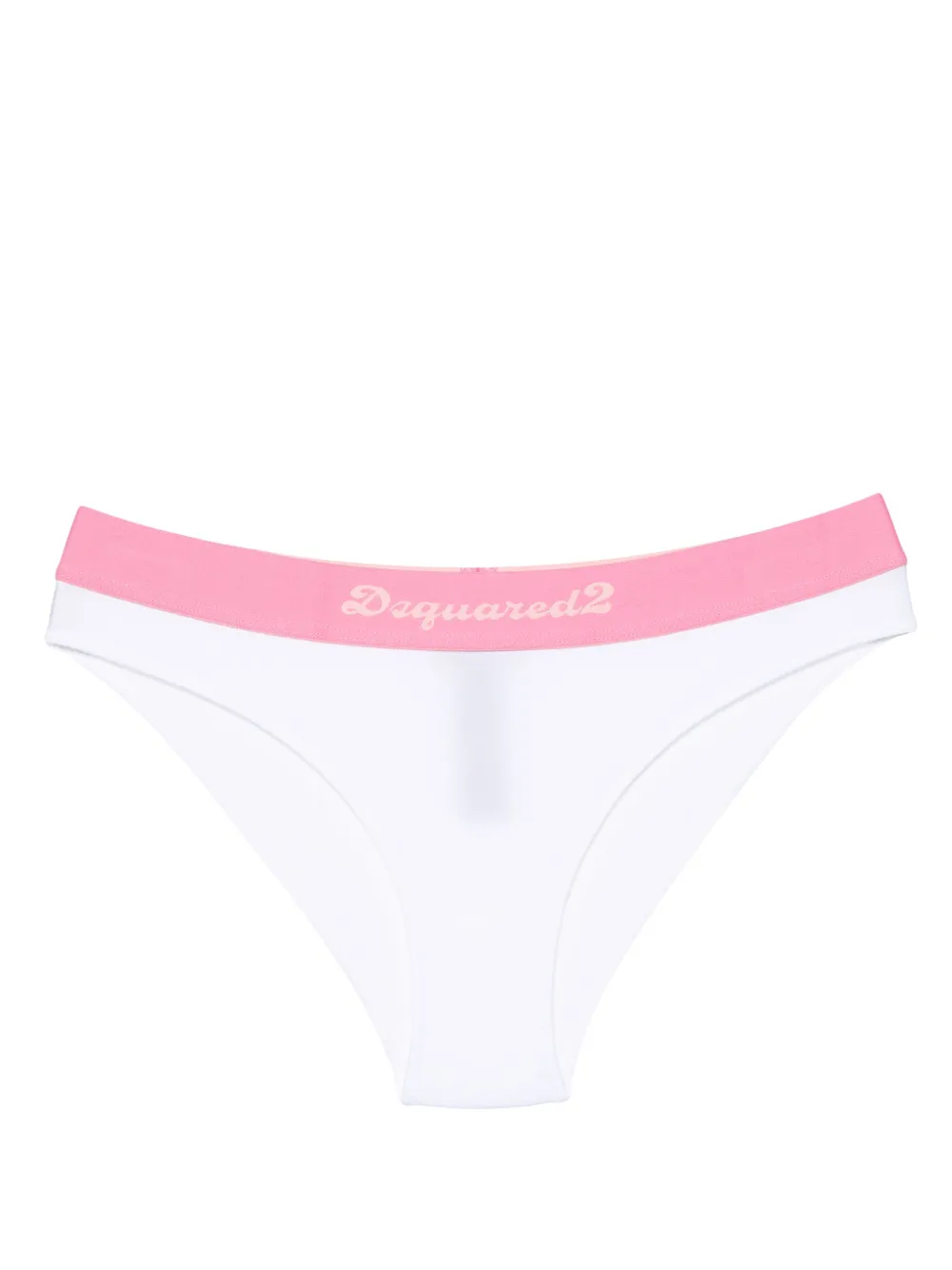 Dsquared2 Logo-waistband Brief In White