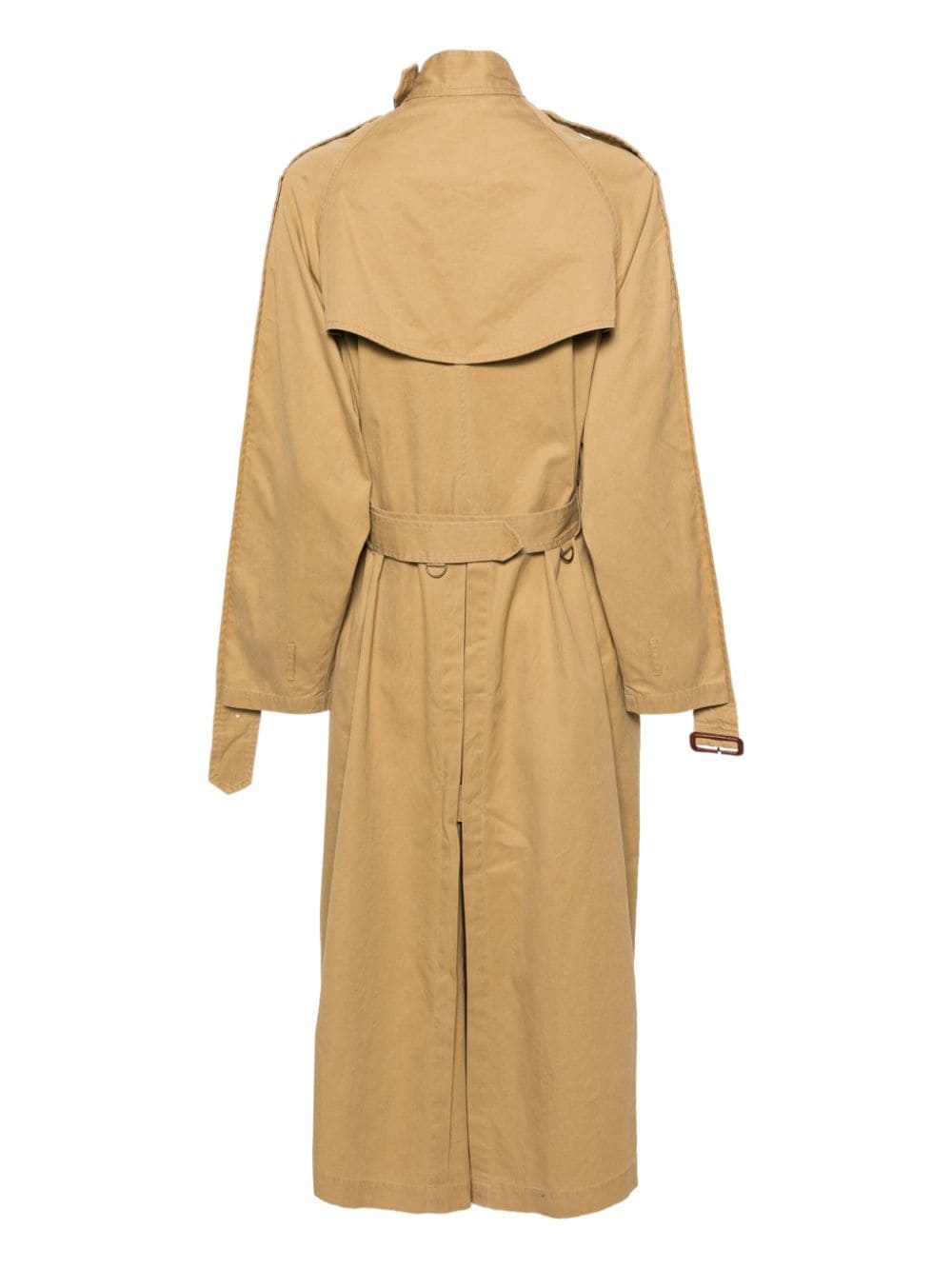 R13 decorative-belts double-breasted trench coat - Beige