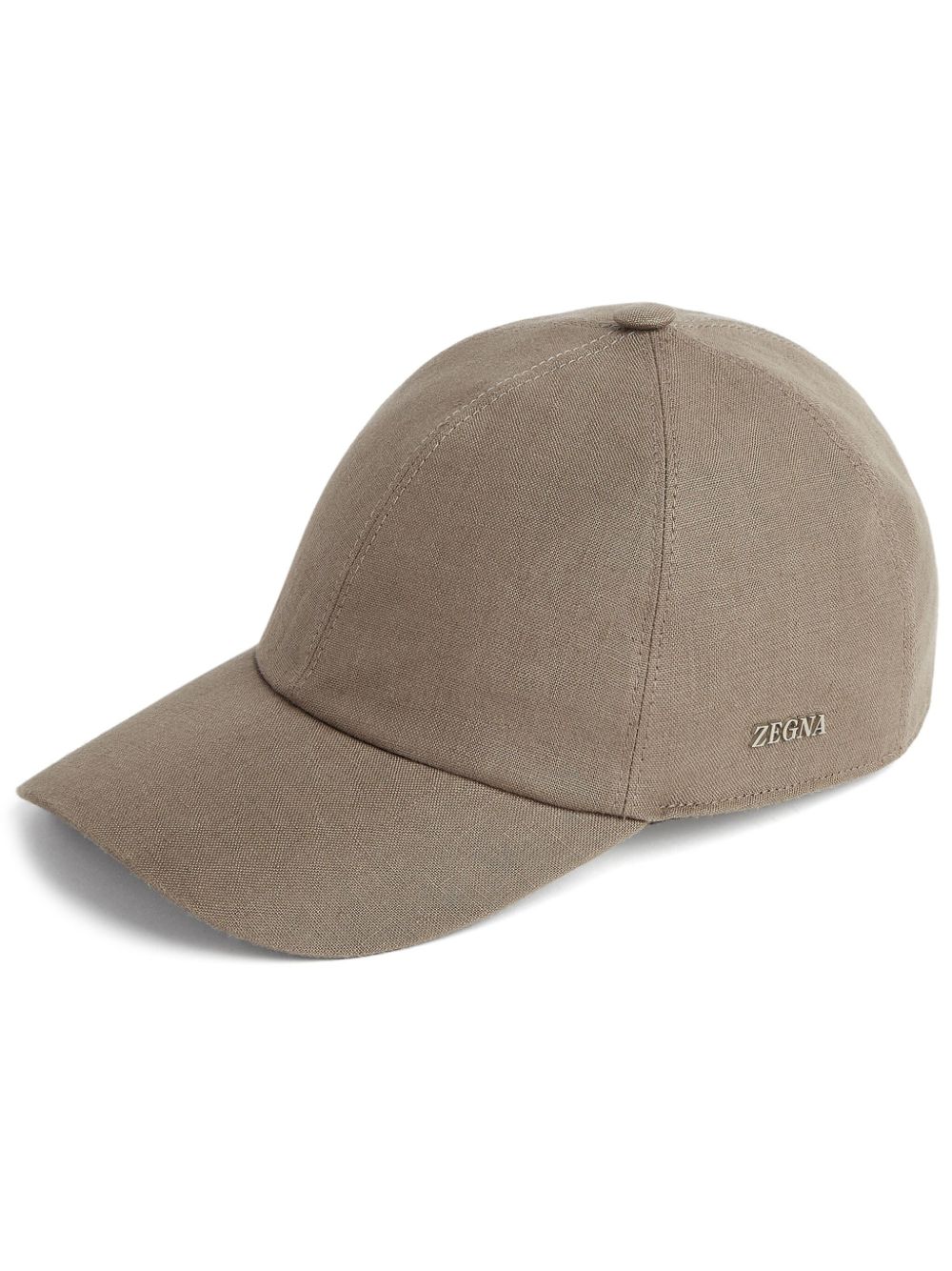 Shop Zegna Oasi Linen Baseball Cap In Neutrals