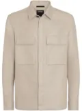 Zegna chest-pockets linen shirt - Neutrals
