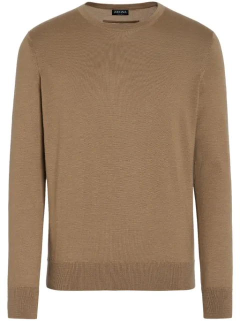 Zegna fine-knit crew-neck jumper
