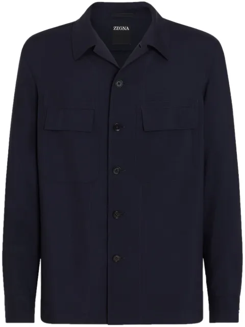 Zegna Alba Oasi-cashmere overshirt