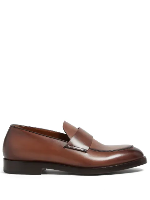 Zegna Torino leather loafers
