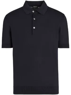 Zegna リネン ポロシャツ | ブルー | FARFETCH JP