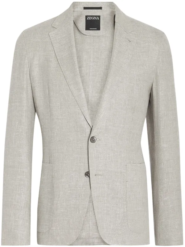 Zegna shop linen blazer