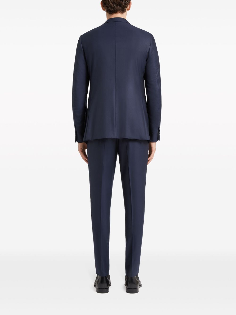 Shop Zegna 12milmil12 Single-breasted Wool Suit In Blue