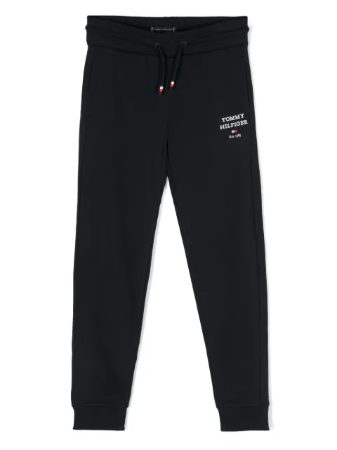 Tommy Hilfiger Junior tapered cotton track pants