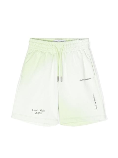Calvin Klein Kids logo-print cotton shorts