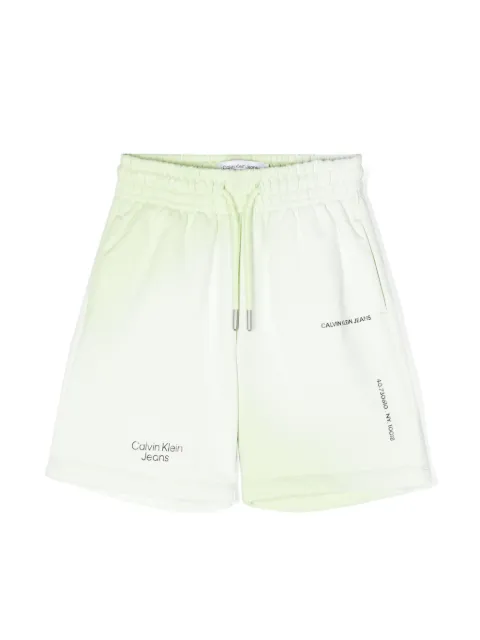 Calvin Klein Kids logo-print cotton shorts