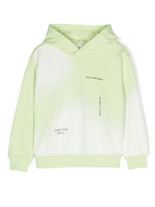 Calvin Klein Kids logo-print Cotton Hoodie Green FARFETCH PH