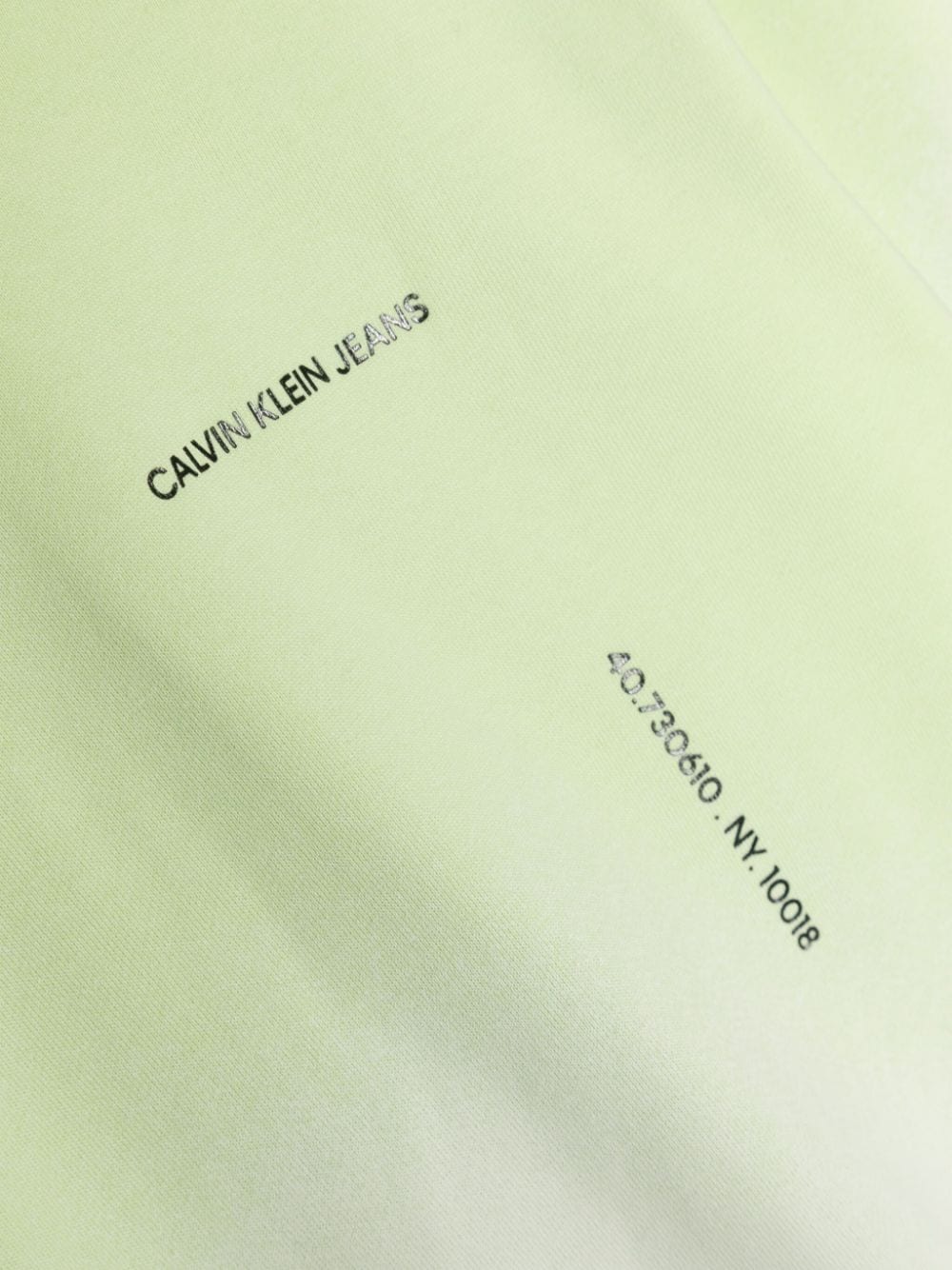 Shop Calvin Klein Logo-print Cotton Hoodie In Green