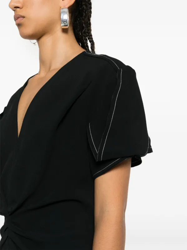 Victoria Beckham ギャザー ドレス | ブラック | FARFETCH JP