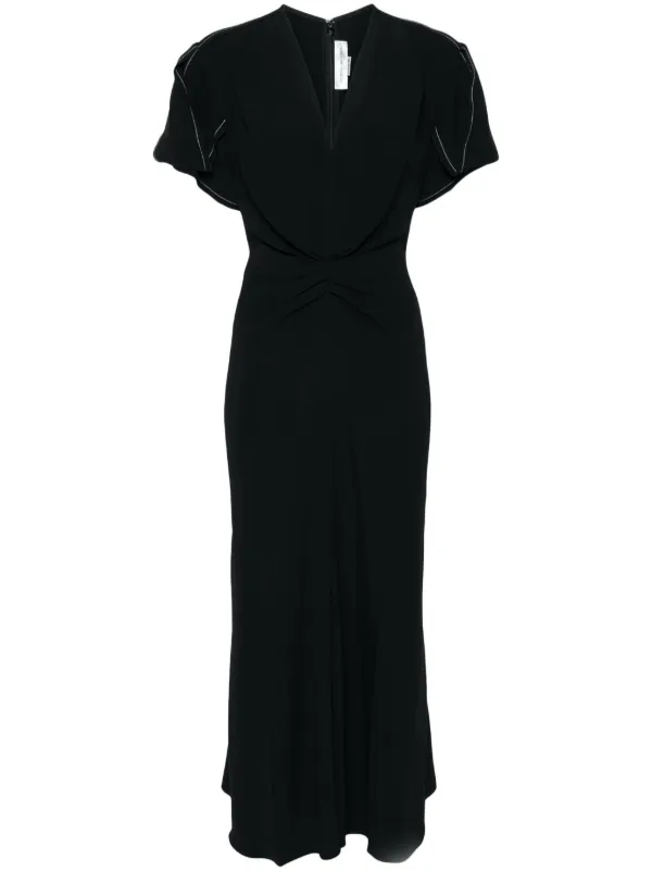 Victoria Beckham ギャザー ドレス | ブラック | FARFETCH JP