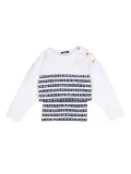 Balmain Kids logo-print cotton set - White