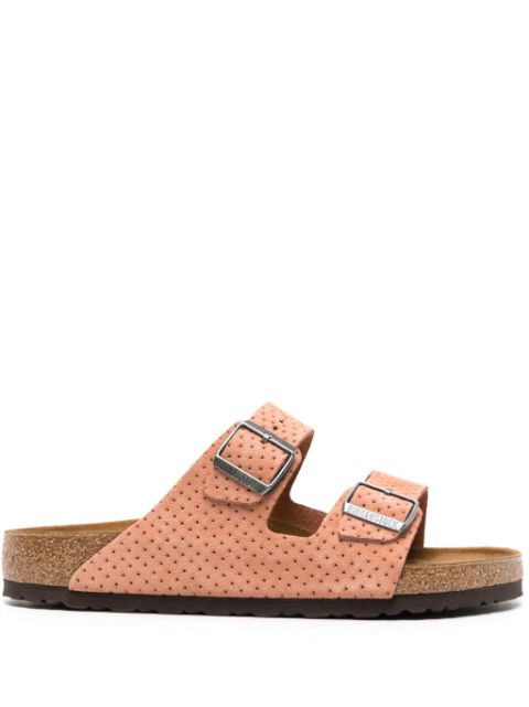 Birkenstock Sandália Arizona de camurça com perfurações