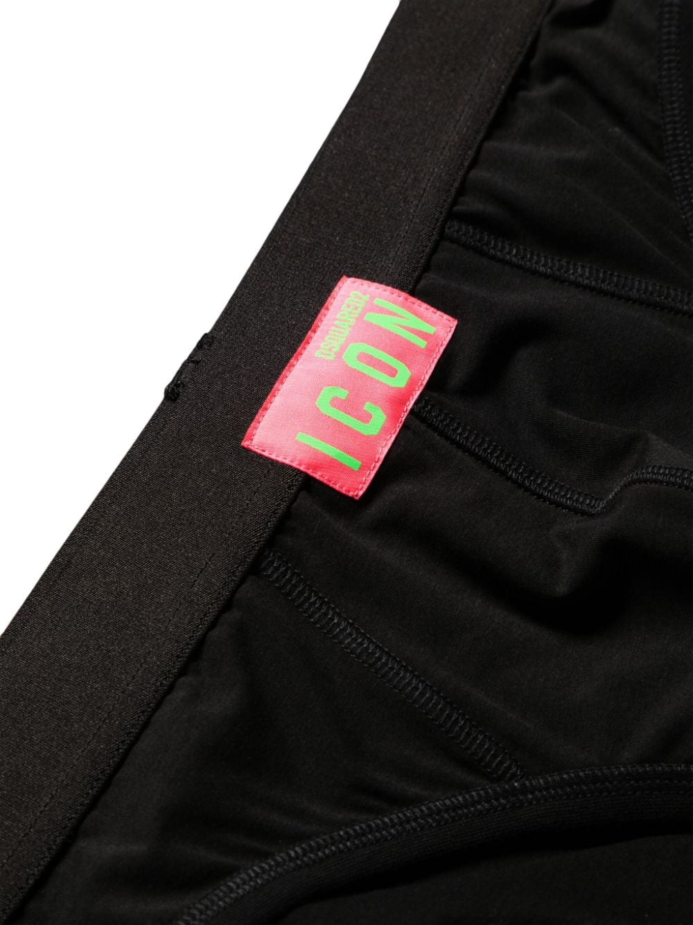 Shop Dsquared2 Logo-patch Cotton Boxer Briefs In Black