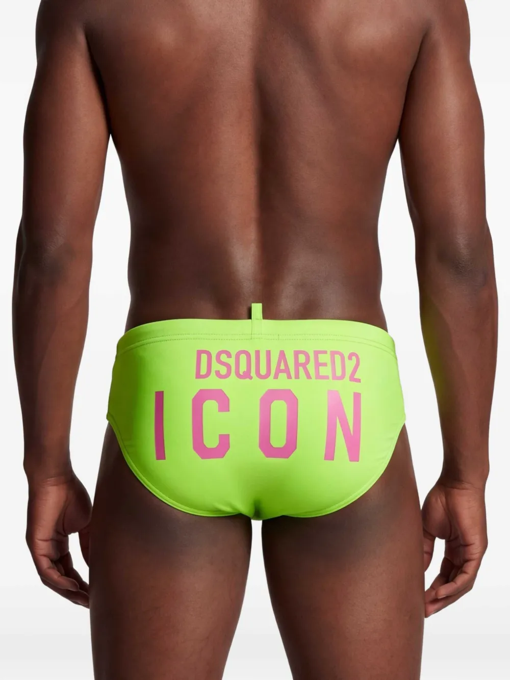 DSQUARED2 Zwembroek met print en elastische tailleband Groen