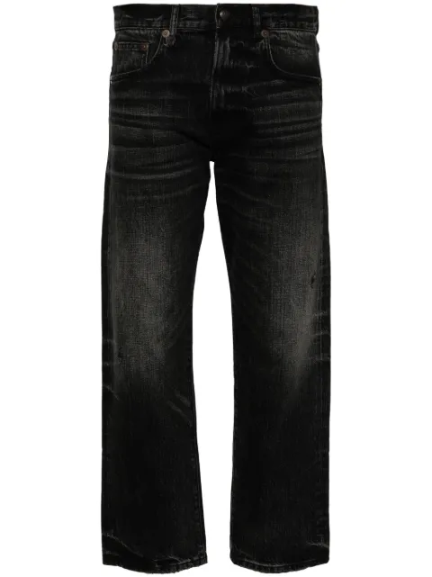 R13 high-rise cropped jeans 
