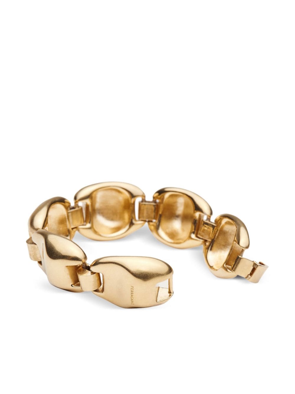 Shop Ferragamo Vara-chain Bracelet In Gold