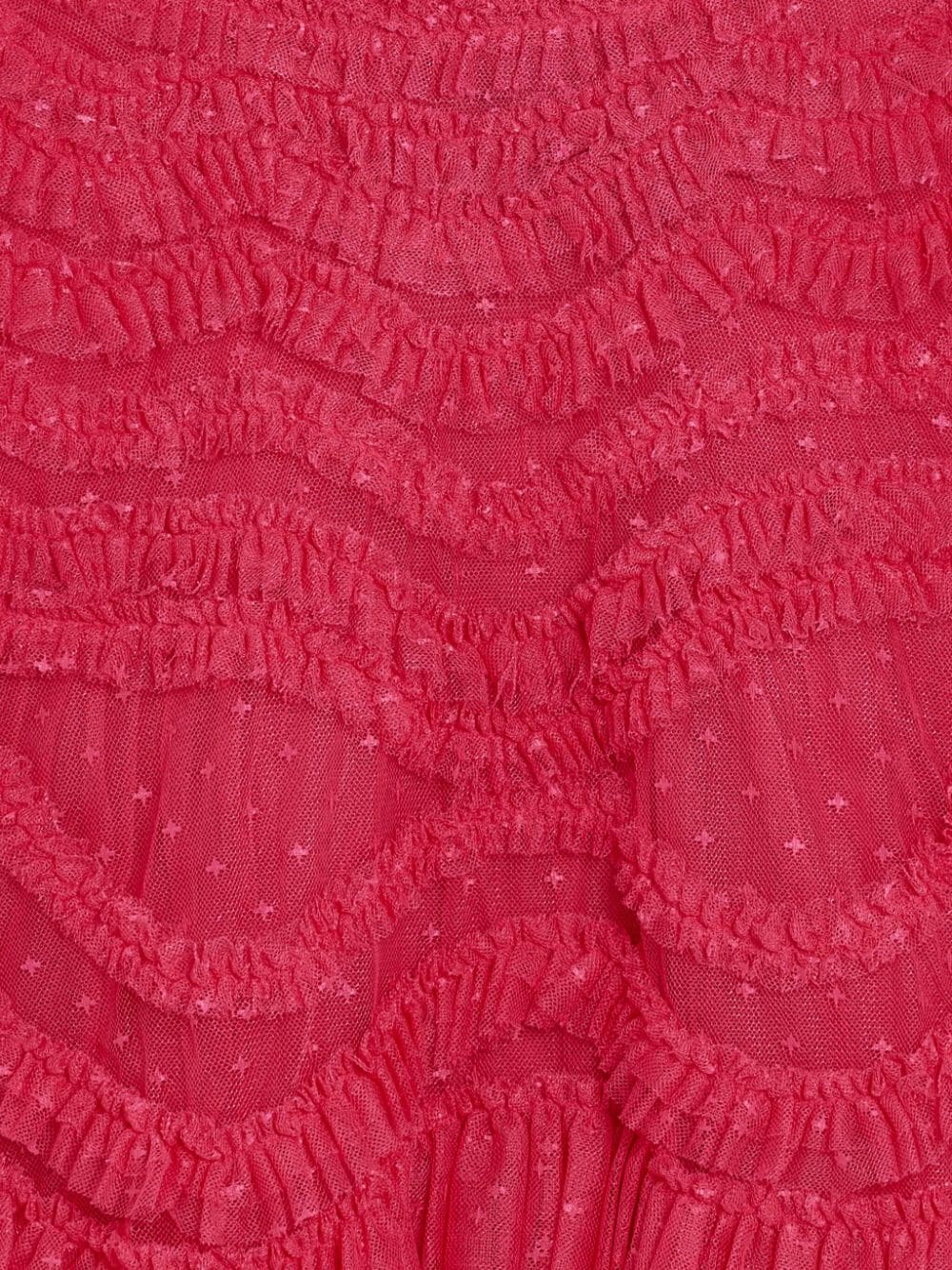 NEEDLE & THREAD KIDS Wild Rose jurk met ruches Roze