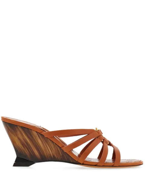 Ferragamo Gancini 70mm wedge sandals