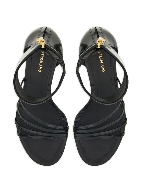 Ferragamo カーブヒール サンダル | ブラック | FARFETCH JP