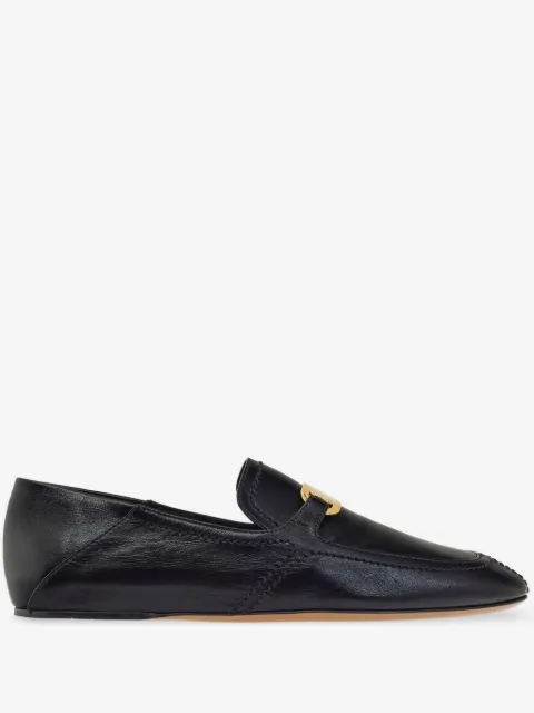 Ferragamo buckle leather loafers