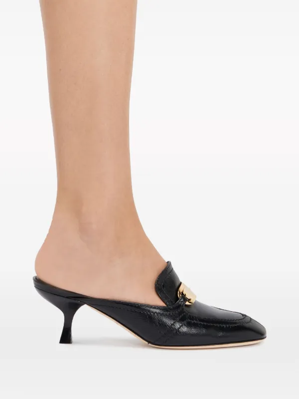 サンダル・ミュール Ferragamo Mesh And Leather Mules Ferragamo 40mm Mesh Mules | Black | FARFETCH