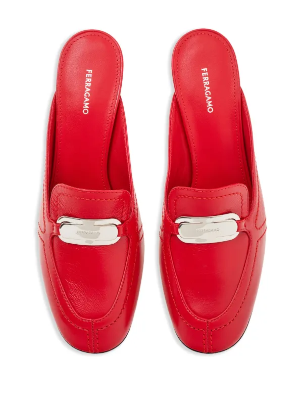 Ferragamo kitten-heel Mules | Red | FARFETCH
