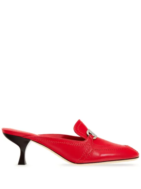 Ferragamo mules con kitten heel
