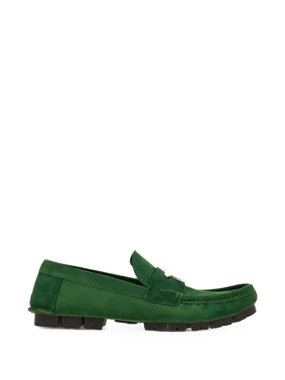 Ferragamo Loafer aus Wildleder - Grün