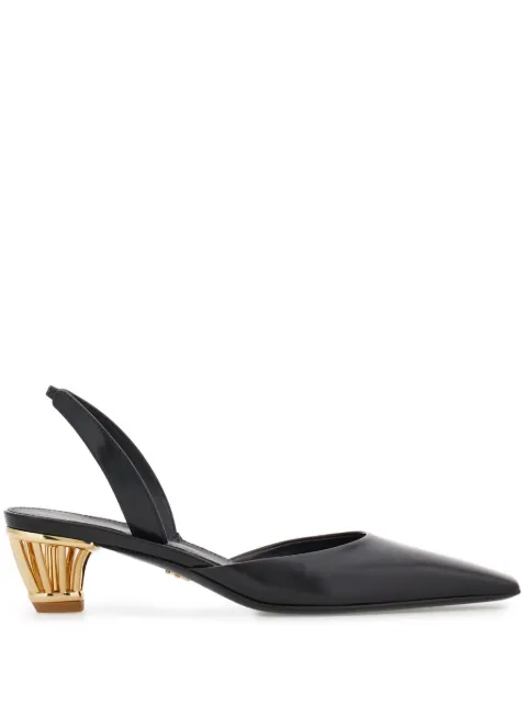 Ferragamo cage-heel slingback pumps