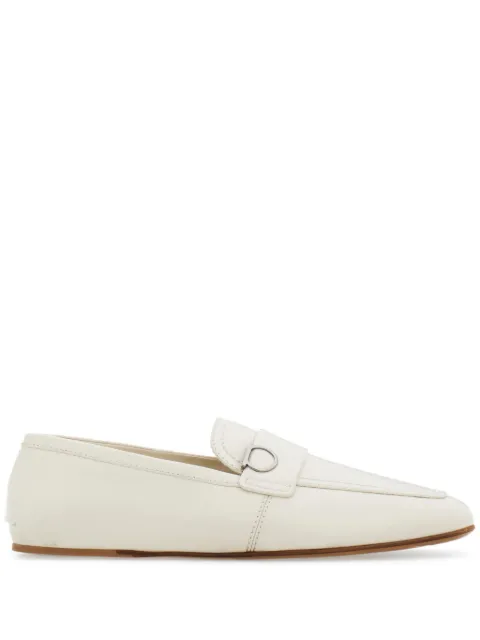 Ferragamo Gancini-plaque leather loafers