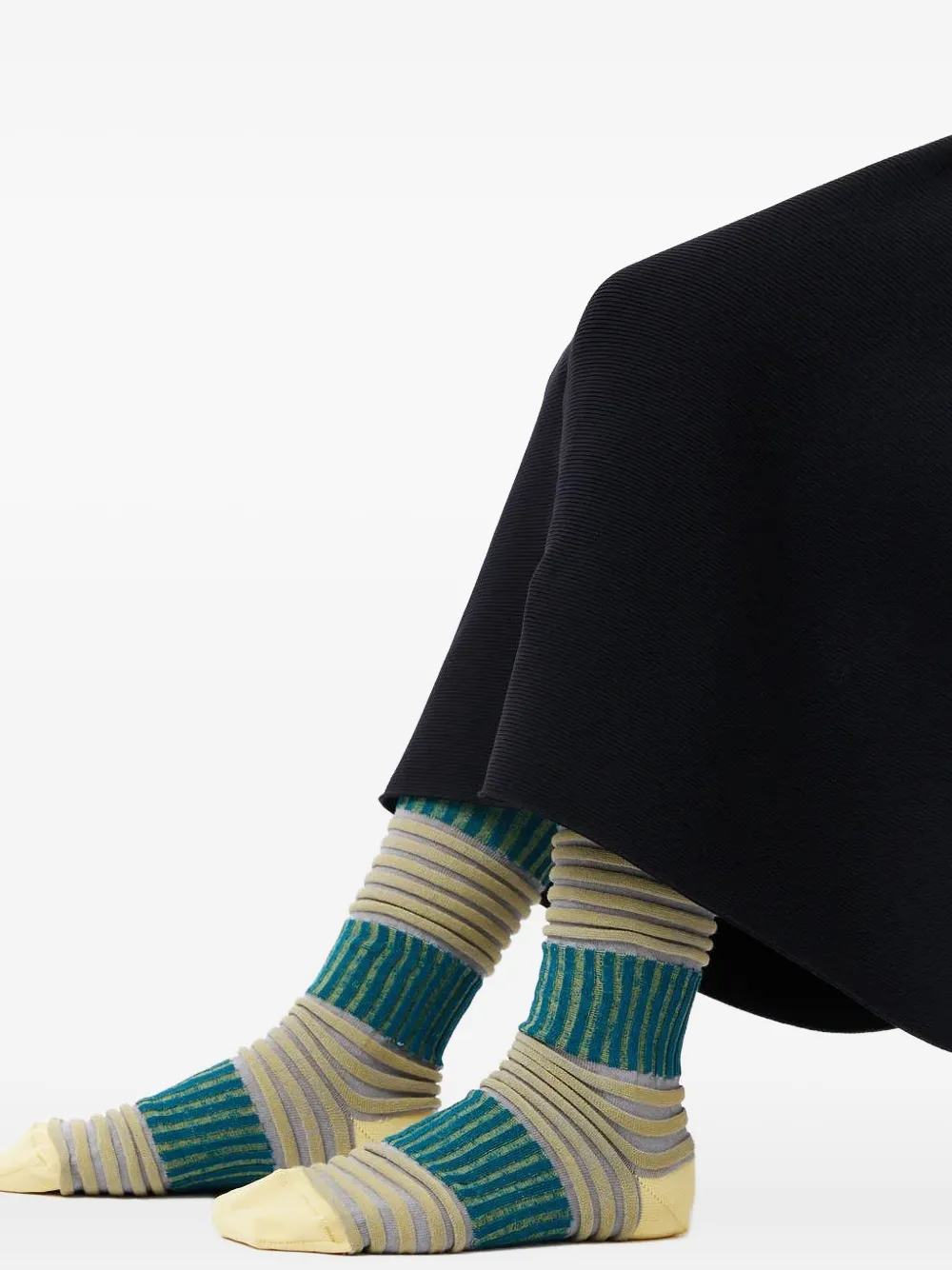 CFCL striped ribbed socks | Image 2
