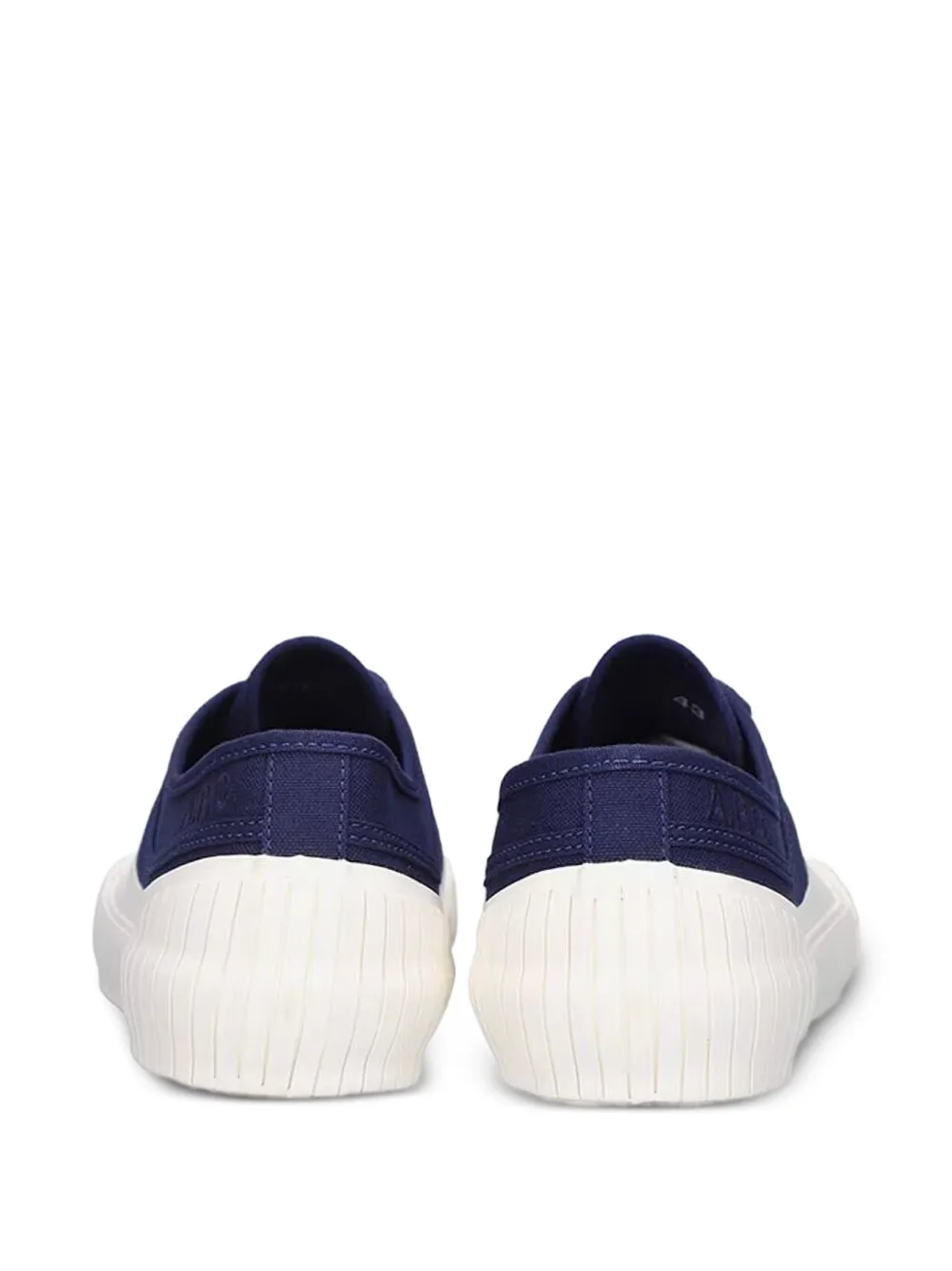 Apc Iggy Canvas Lace-up Sneakers In Blue