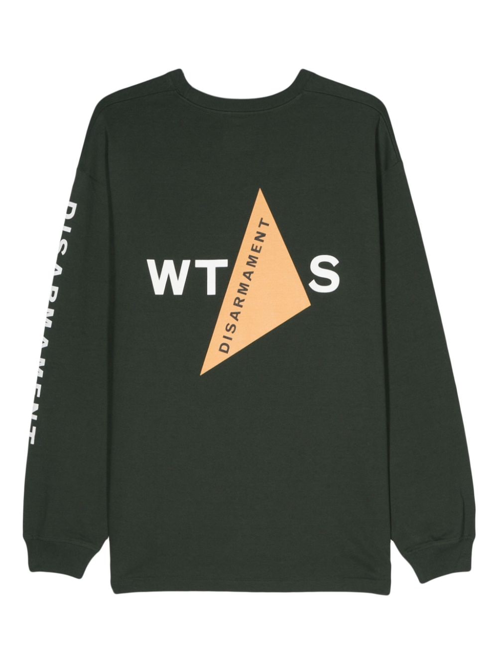 Shop Wtaps Beak Cotton Sweatshirt In Green