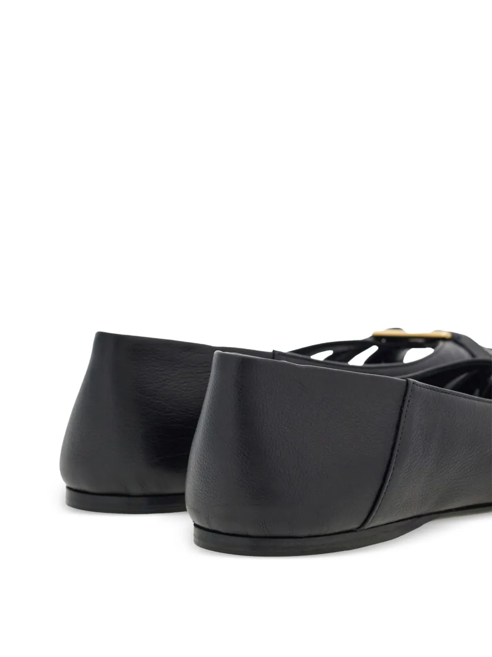 Ferragamo Gancini ornament flat ballerina shoes | Ballet Flats | Image 3