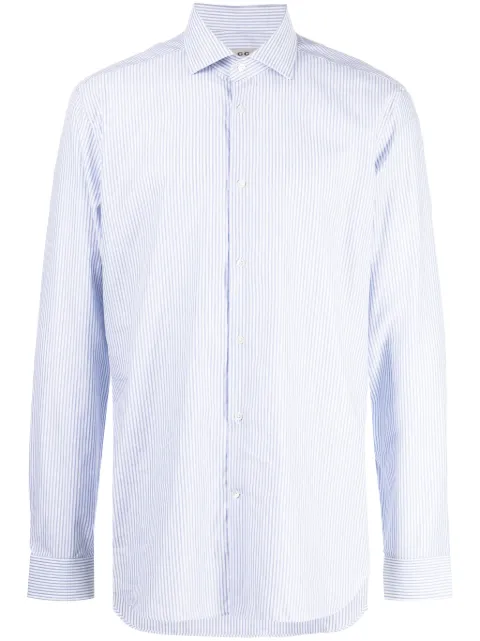 Corneliani camisa con rayas estampadas