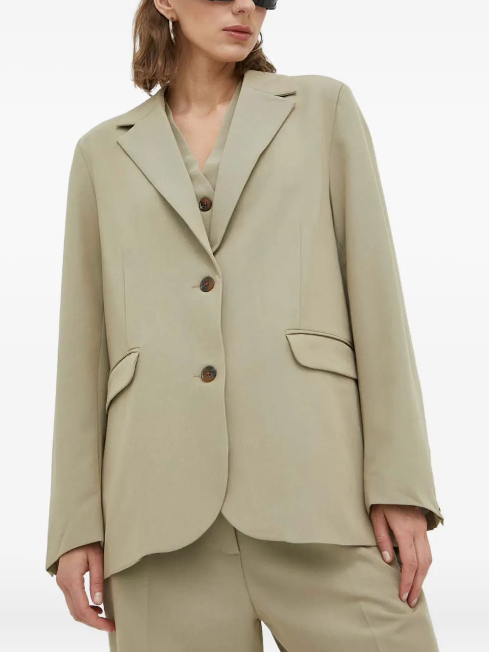 SAMSOE SAMSOE Ramona buttoned blazer | Green | Image 1