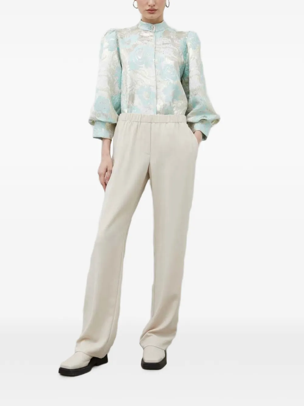  Samsoe Samsoe Elasticated Trousers - Neutrals 