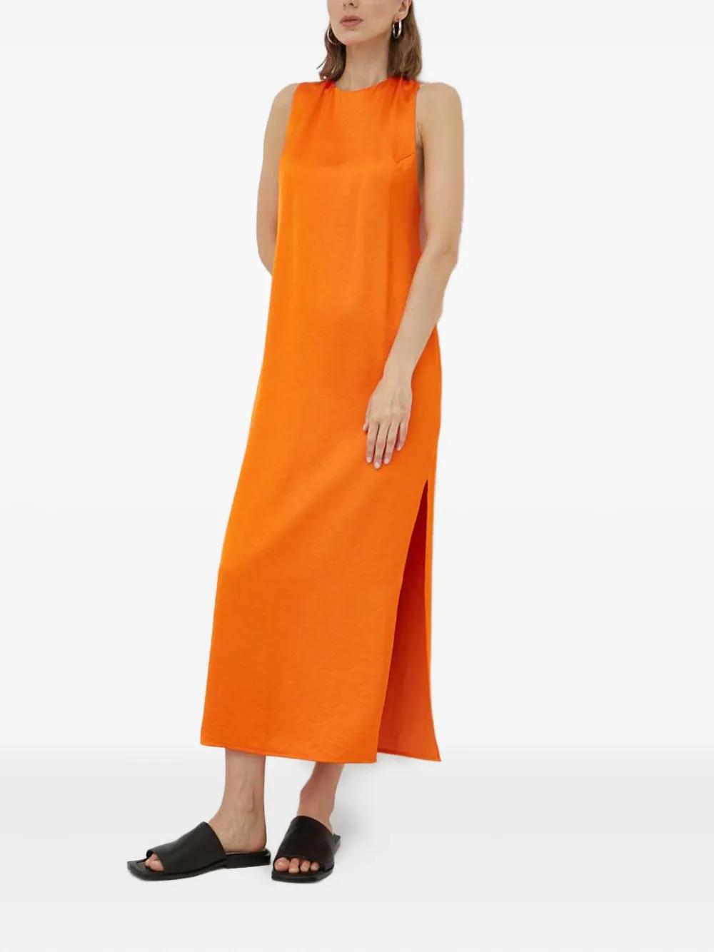 SAMSOE SAMSOE Mouwloze maxi-jurk - Oranje