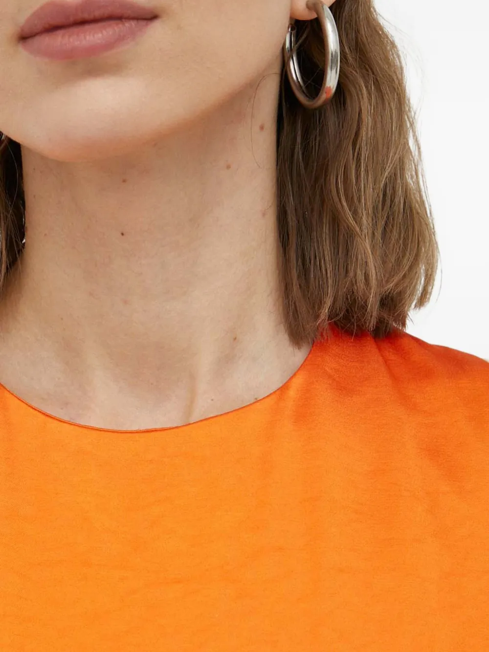 SAMSOE Mouwloze maxi-jurk Oranje