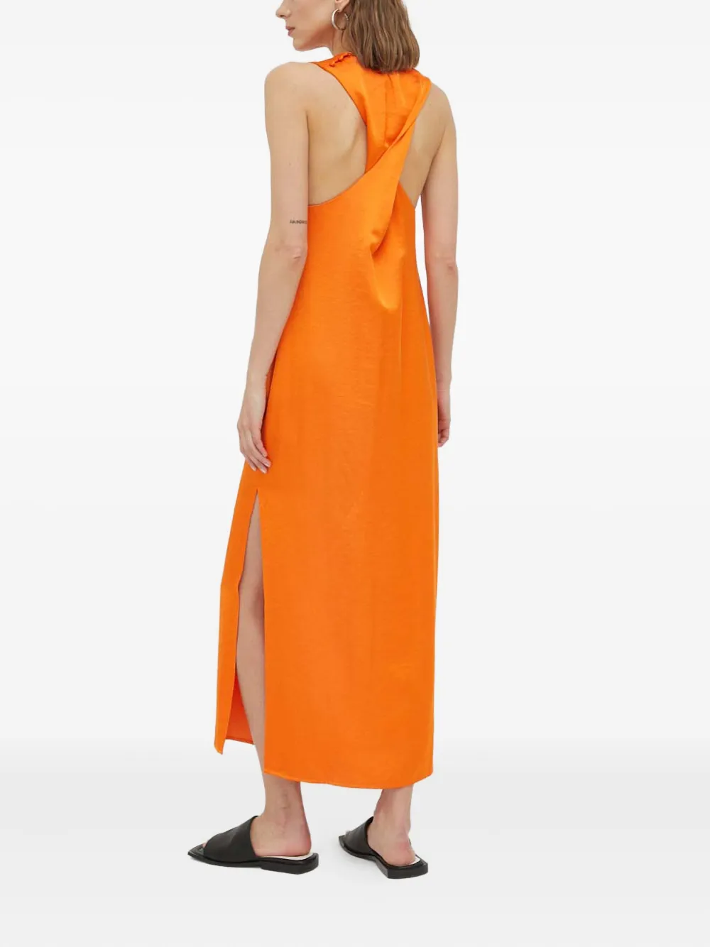 SAMSOE Mouwloze maxi-jurk Oranje