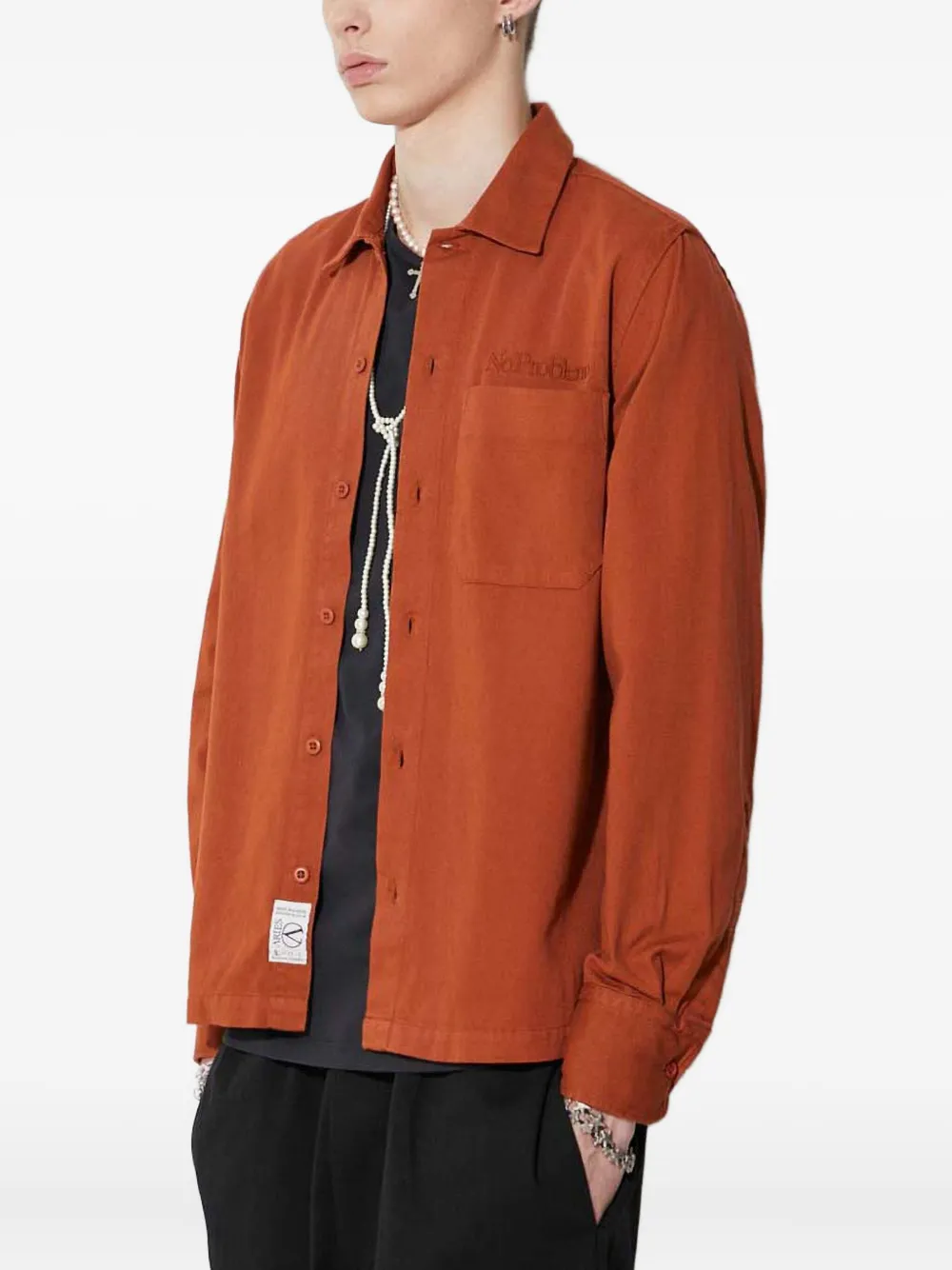 Aries Mini Problema Uniform Shirt In Orange