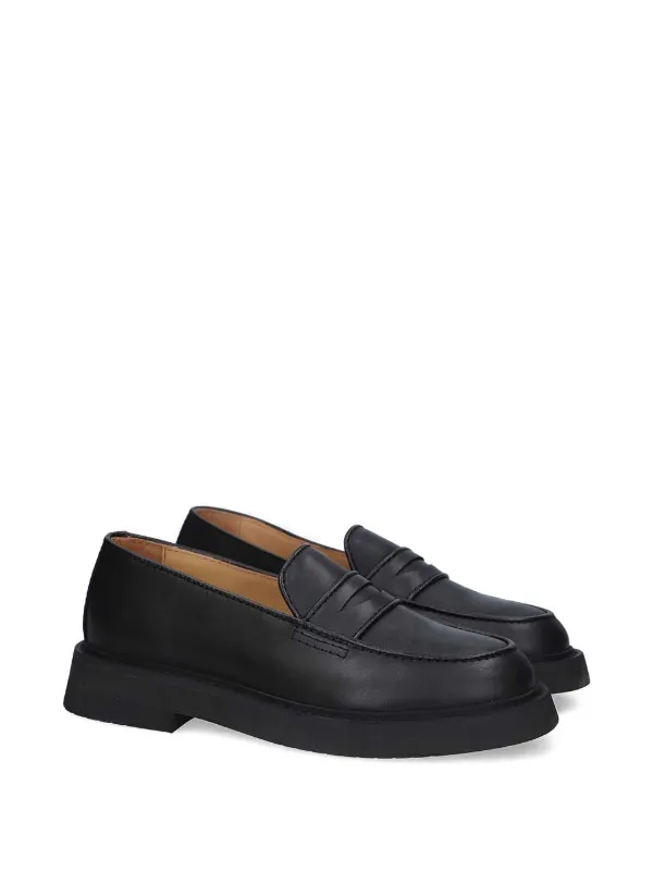 A.P.C. レザーローファー | ブラック | FARFETCH JP
