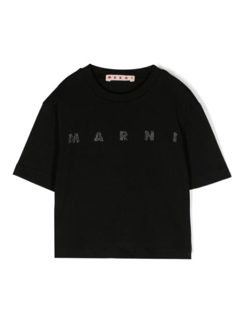 Marni Kids logo-embellished cotton T-shirt